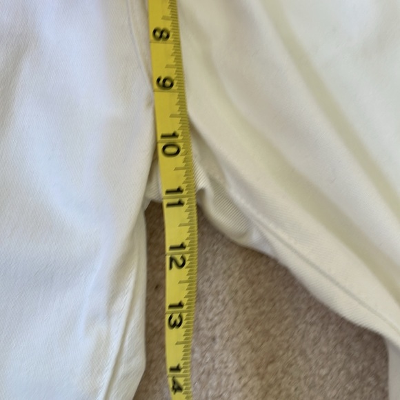 Levi Strauss Signature Stretch Women’s Wide Leg White Cropped Jeans Size… - Picture 10 of 11